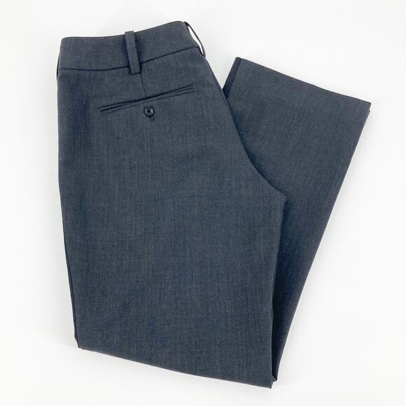Zadig & Voltaire Womens Gray Wool Cropped Flat Front Dress Pants 34 US Size XS - Picture 3 of 16